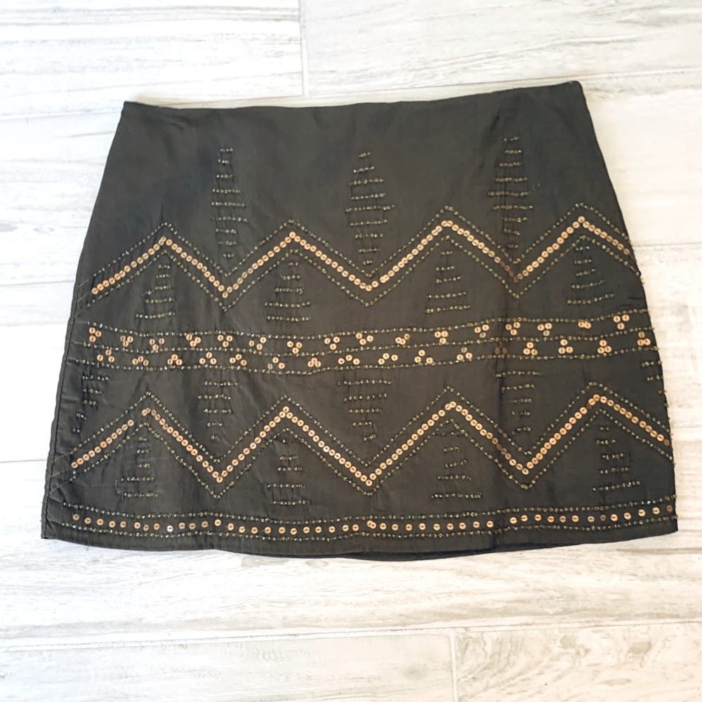 Jennifer Lopez Mini Beaded Skirt Size 6